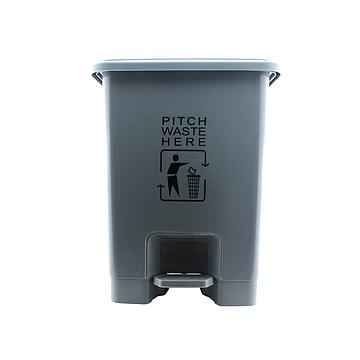利鑫源 生活垃圾桶 15L 脚踏 灰色（10个/箱）