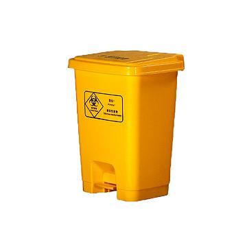 利鑫源 垃圾桶 30L 脚踏型 黄色（10个/箱）