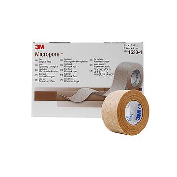 3M 医用透气胶带 2.5cm×9.1m 1533-1（12卷/盒 10盒/箱）