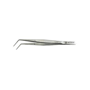金钟 牙用镊  K21240  （有定位销 单弯尖头 16cm）