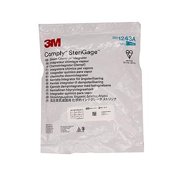 3M 灭菌指示卡 压力蒸汽 爬行式 1243A（500片/包 2包/箱）