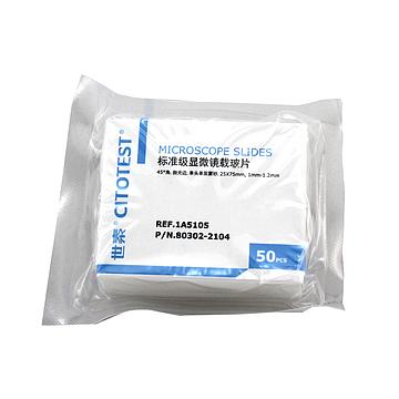 江苏世泰 载玻片 单头单面蒙砂 45°角 1A5105 (50片/盒  50盒/箱)