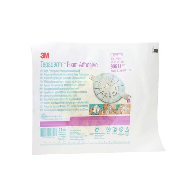 3M 聚酯泡沫敷料 粘性 90611(10片/盒 4盒/箱)