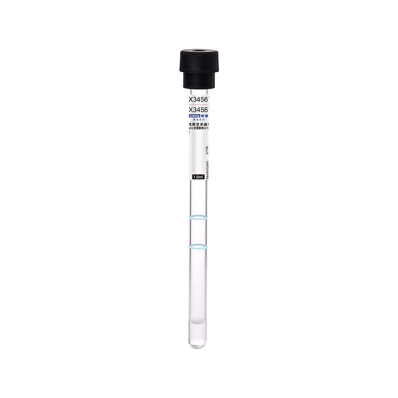 徕谱 惠选一次性真空采血管 柠檬酸钠（4:1）黑色 玻璃1.6ml（1200支/箱）