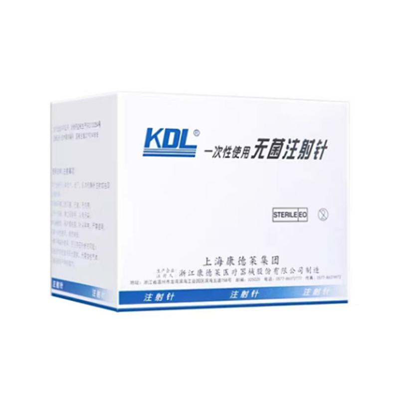 康德莱KDL 一次性使用无菌注射针  0.7mm×80mm (100支/盒 20盒/箱)
